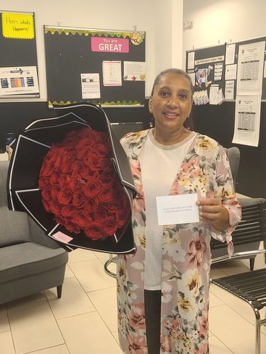Customer photo review of Red Rose Bouquet
