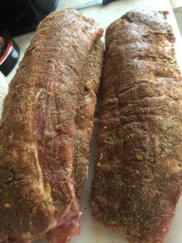 Customer photo review of Baby Back Pork Ribs Greedy's Hog 2 Slab Maiale Duroc