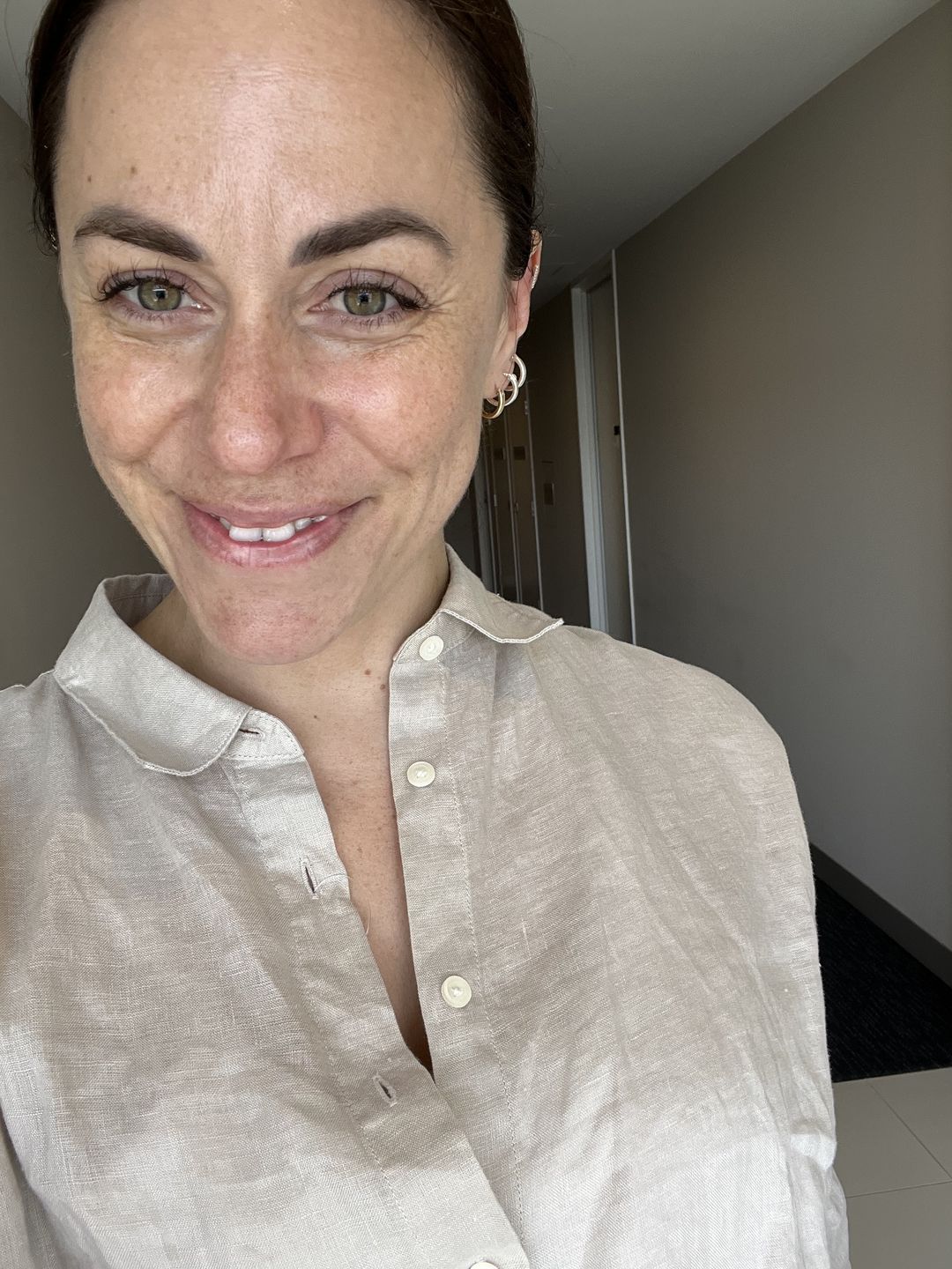 Customer photo review of The Perfect Small Hoops