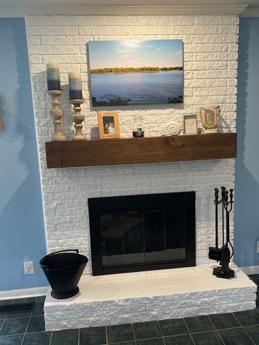 Customer photo review of Rustic Mantels
