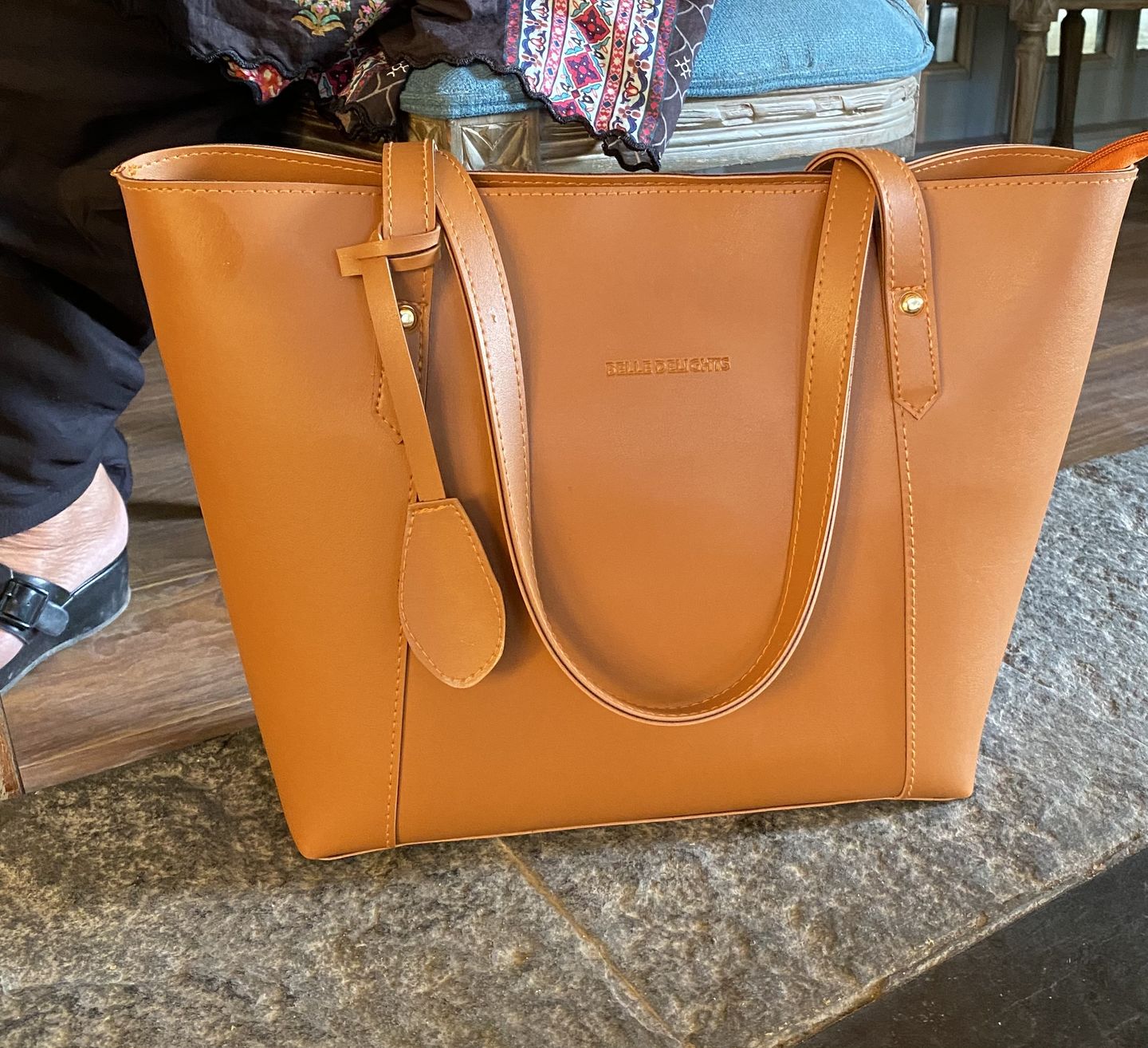 Customer photo review of Brown Belle The Tote Bag