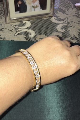 Customer photo review of Bracciale Nome Manetta