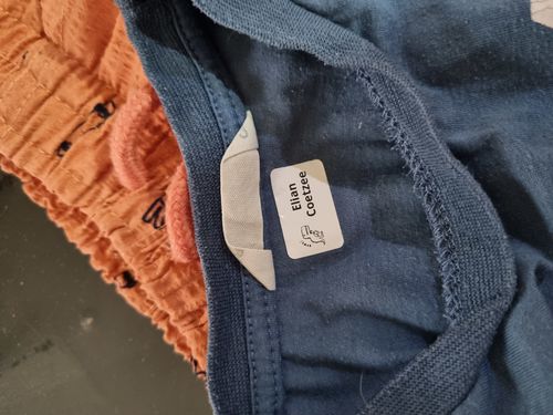 Customer photo review of Stick-In clothing labels
