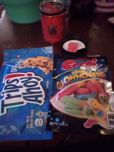 Customer photo review of Delta 9 THC Gummies Raspberry Cheesecake - Six Bottle Bundle (1800mg THC Total)