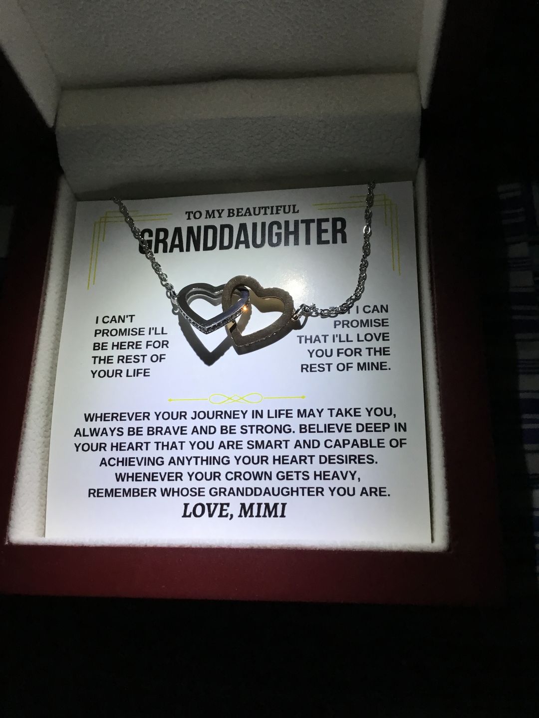Customer photo review of To My Granddaughter - Personalized Beautiful Gift Set - SS117GM