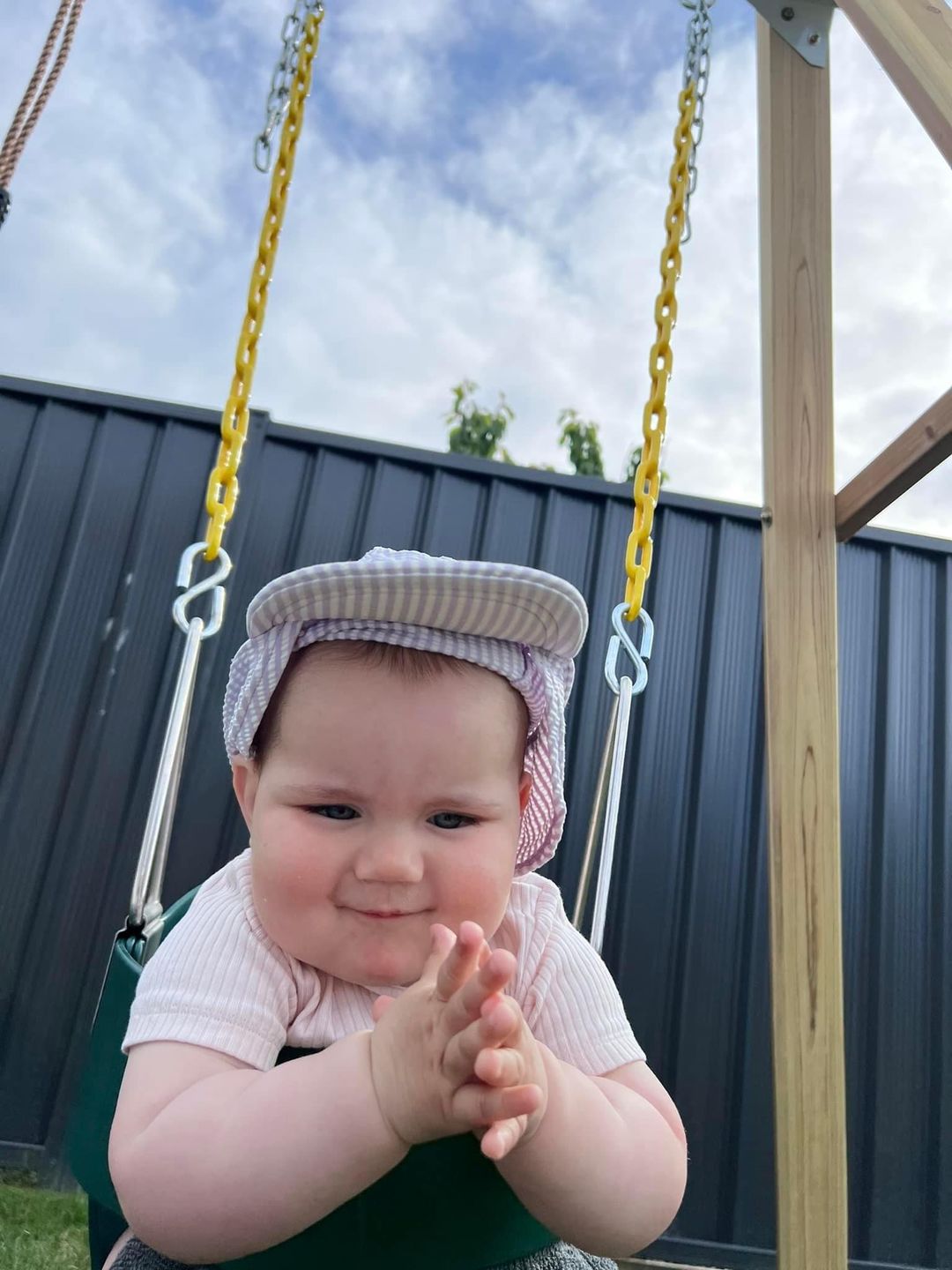 Customer photo review of Birdie Bucket Swing Seat