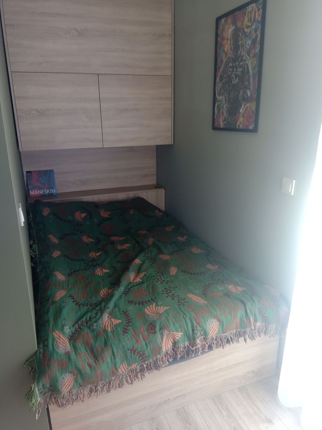 Customer photo review of 4 Layers Cotton Queen Sofa Throw Boho Throw Blanket