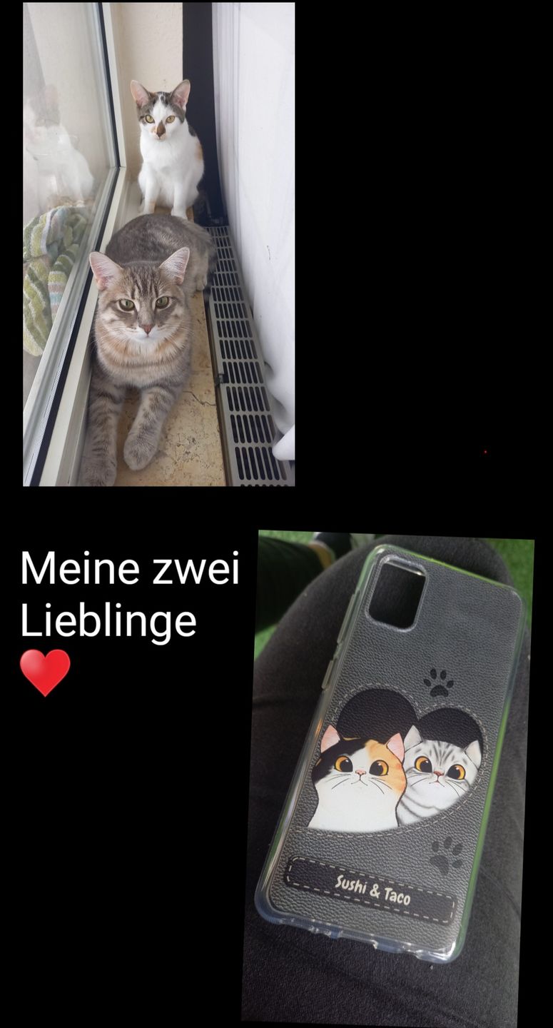 Customer photo review of Katzenherz Lederoptik  - Individuelle Handyhülle