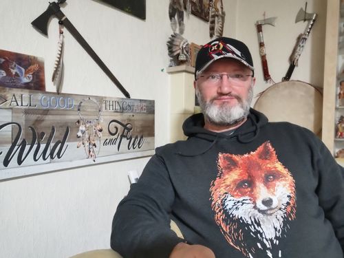 Customer photo review of FUCHS GEMÄLDE - Bio Unisex Hoodie (BASIC)