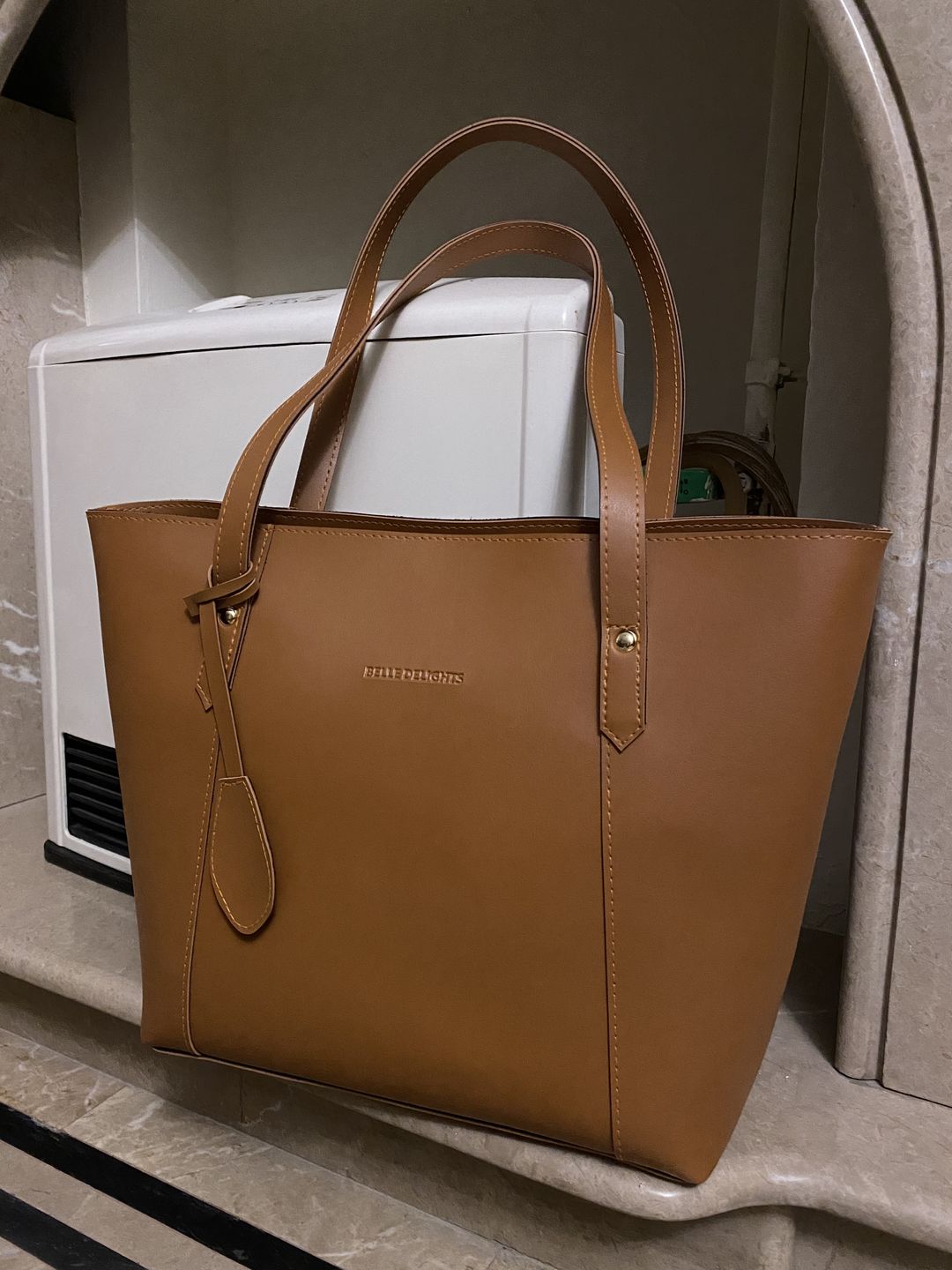Customer photo review of Brown Belle The Tote Bag