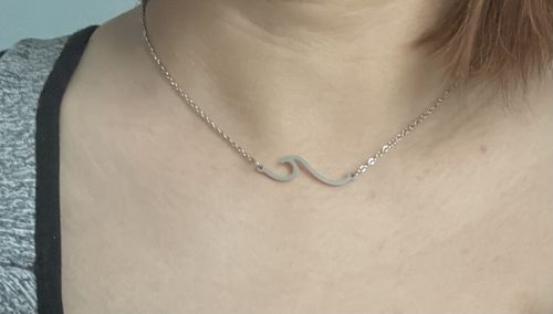 Customer photo review of Wave Necklace