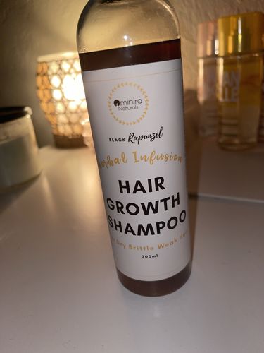 Customer photo review of Herbal Infusion - Hair Growth Shampoo