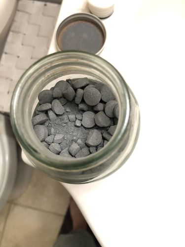 Customer photo review of Mineral Toothtablets - Charcoal