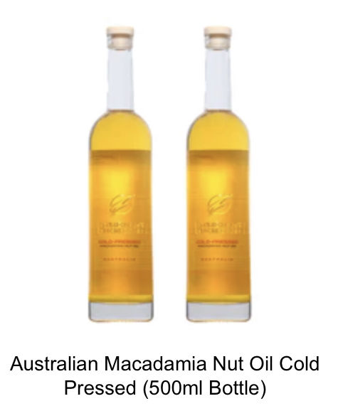 Customer photo review of Australian Macadamia Nut Oil Cold Pressed (500ml Bottle)