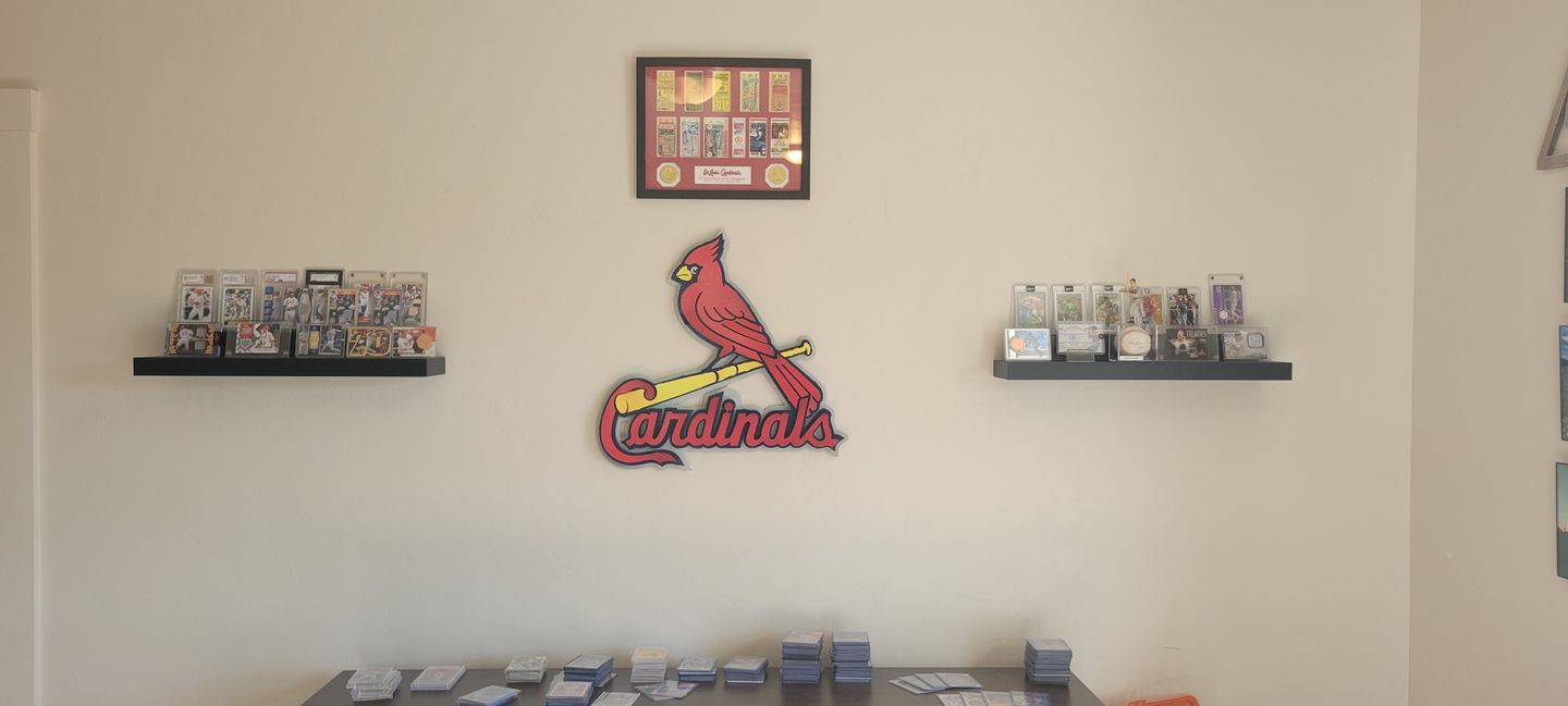 Customer photo review of St. Louis Cardinals "BIRD on a BAT" Logo 3D Metal Wall Art