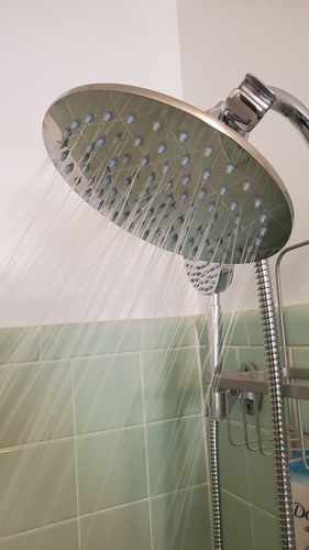 Customer photo review of 1-Spray Dual Shower Head Set