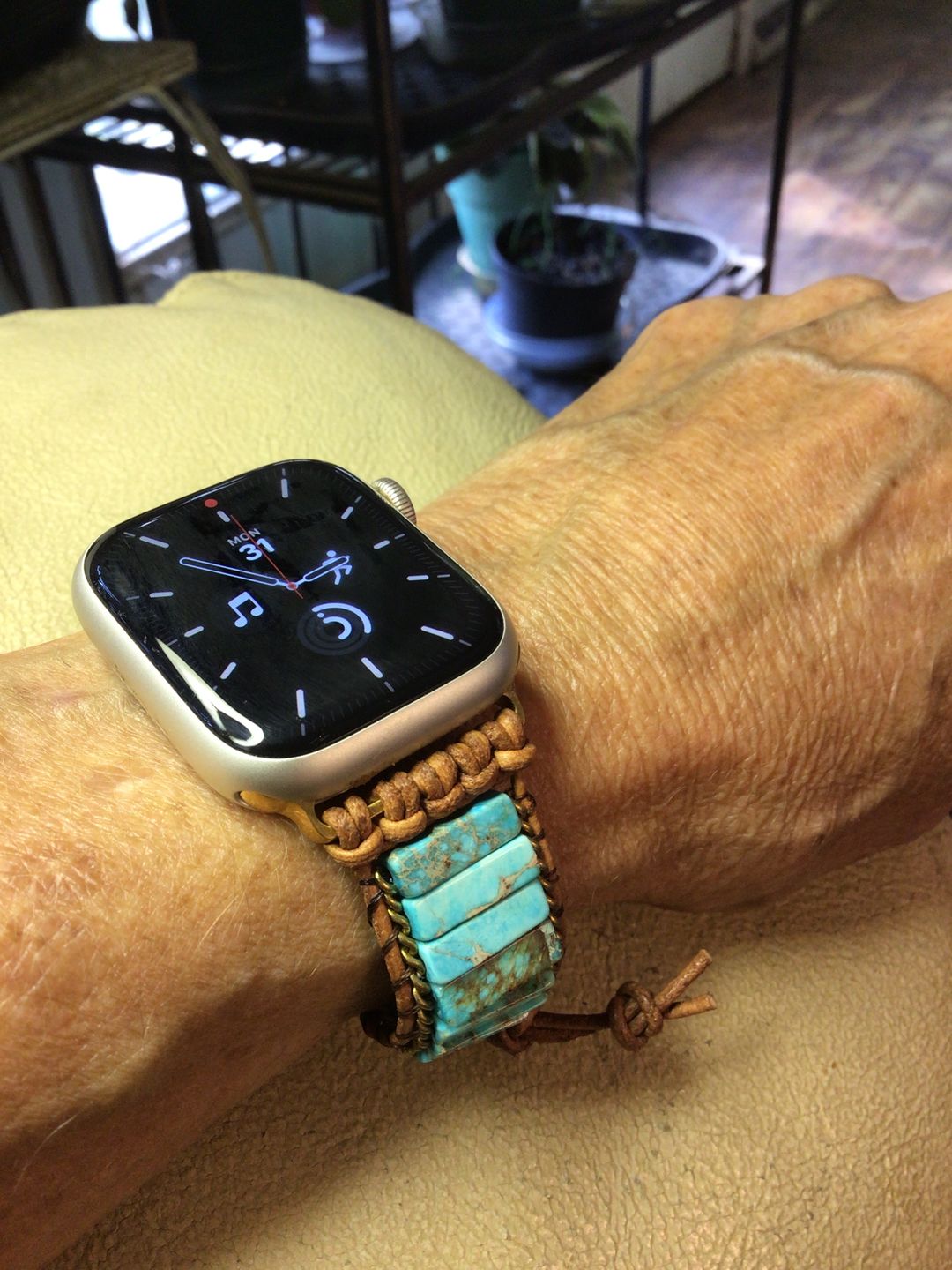 Customer photo review of Native Turquoise Protection Apple Watch Strap