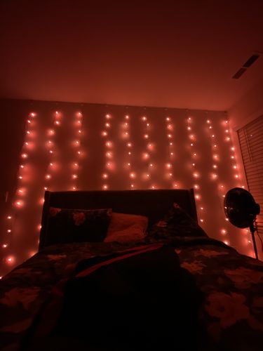Customer photo review of DormVibes Color Changing Wall Lights