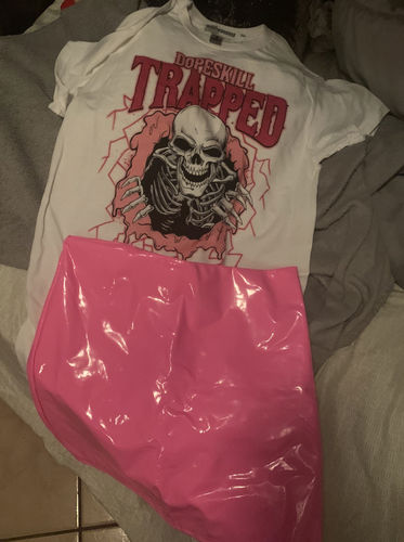 Customer photo review of Dunk Low Barbie Triple Pink DopeSkill T-Shirt Trapped Halloween Triple Pink Graphic