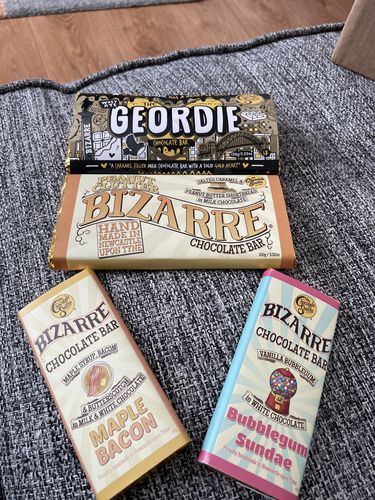 Customer photo review of The Geordie Chocolate Bar - Milk chocolate with caramel
