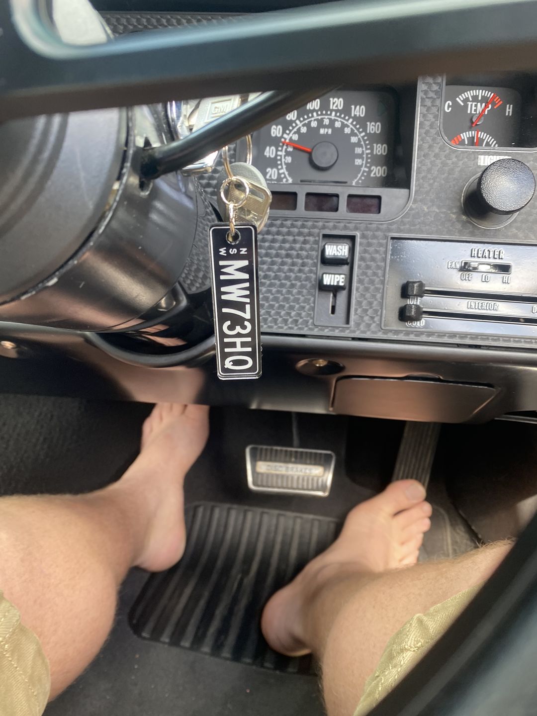 Customer photo review of NSW Premium Licence Plate Custom Keychain
