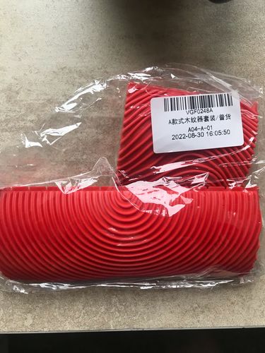 Customer photo review of 2pcs Rubber Imitation Wood Grain Wall Painting Decorative Roller Brushes