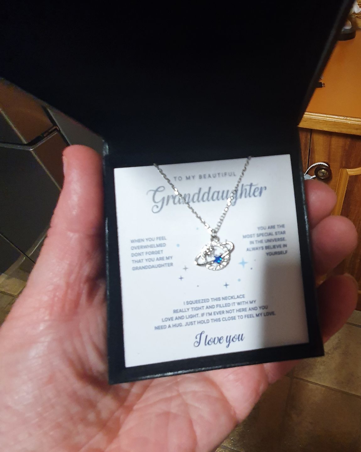 Customer photo review of Daughter & Granddaughter | Special Star | S925 Silver Necklace