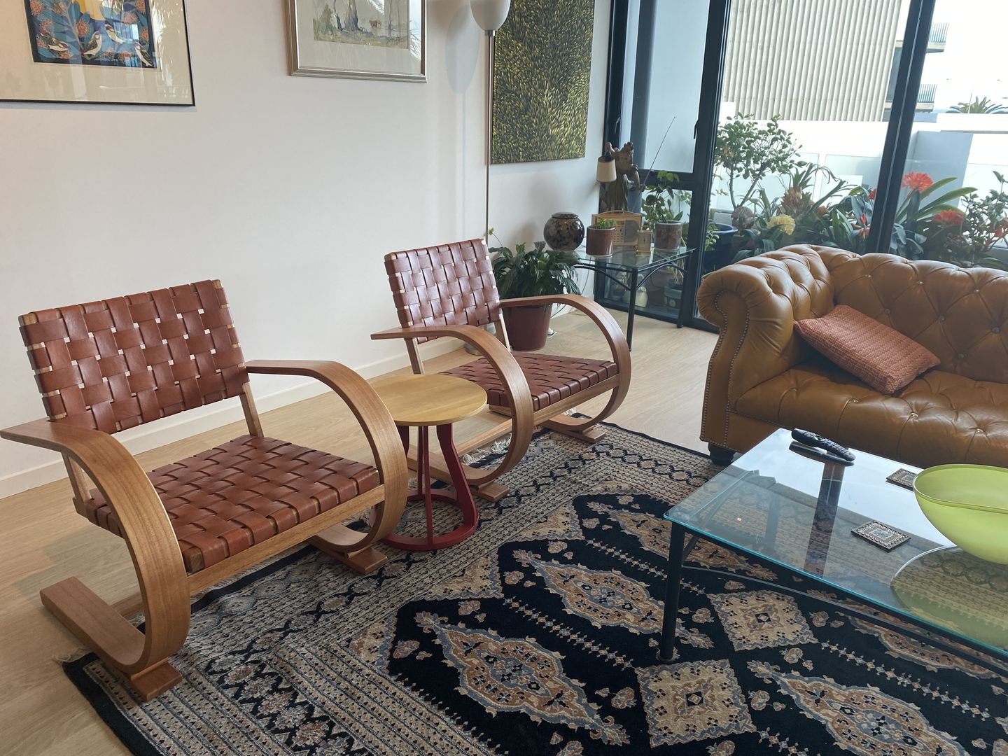 Customer photo review of French Modernist Armchair | Leather Woven