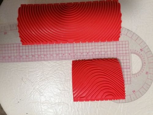 Customer photo review of 2pcs Rubber Imitation Wood Grain Wall Painting Decorative Roller Brushes