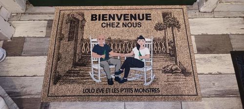 Customer photo review of Chez nous - Couple-Paillasson