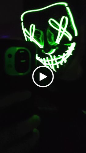 Customer video review of PURGA de Halloween LED Control Remoto