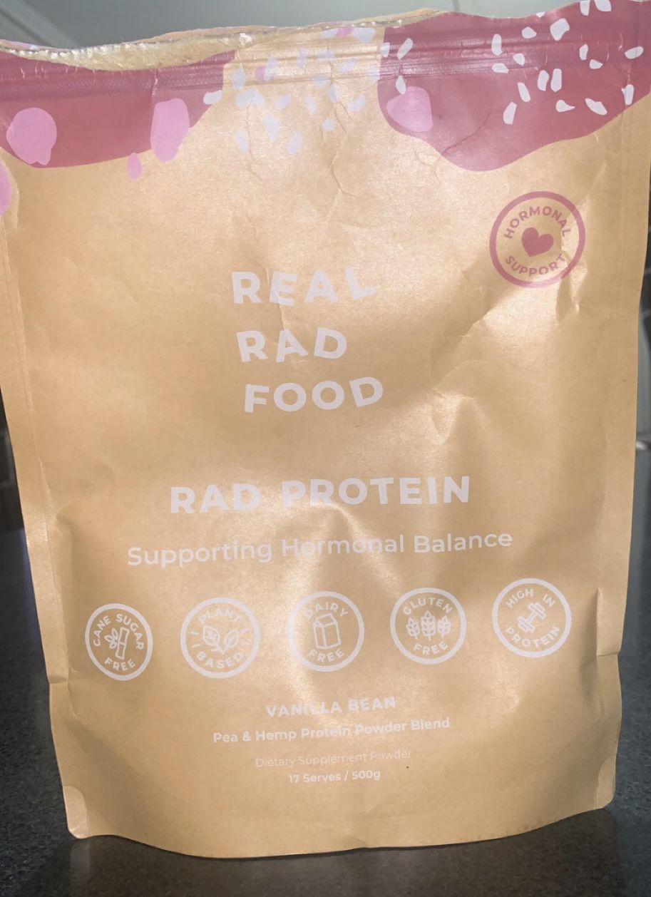 Customer photo review of Rad Protein Vanilla bean