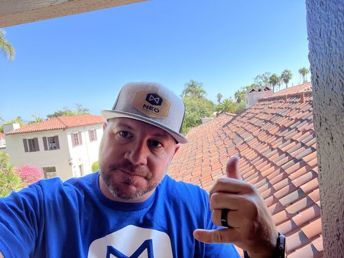 Customer photo review of Richardson 168 7-Panel Leather Patch Hat