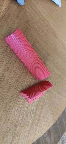 Customer photo review of 2pcs Rubber Imitation Wood Grain Wall Painting Decorative Roller Brushes