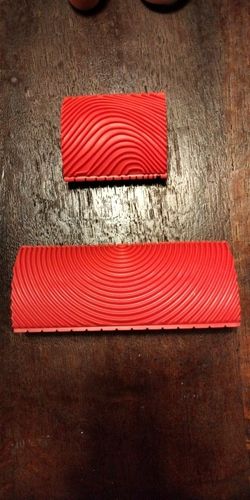 Customer photo review of 2pcs Rubber Imitation Wood Grain Wall Painting Decorative Roller Brushes