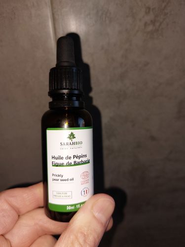 Customer photo review of Sarahbio - huile de pépins de figue de barbarie - 30 mL