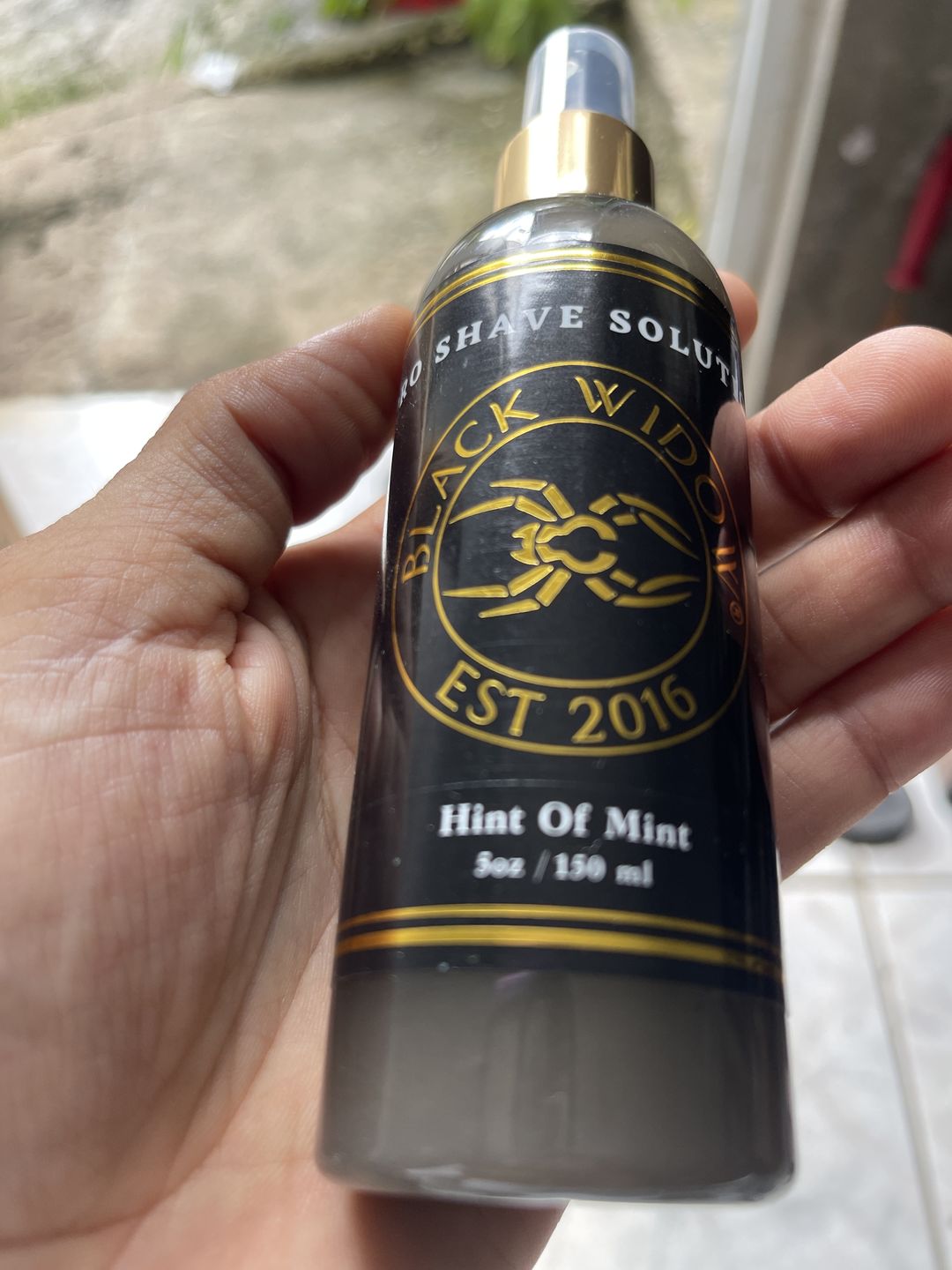 Customer photo review of PRO SHAVE SOLUTION (5 oz)