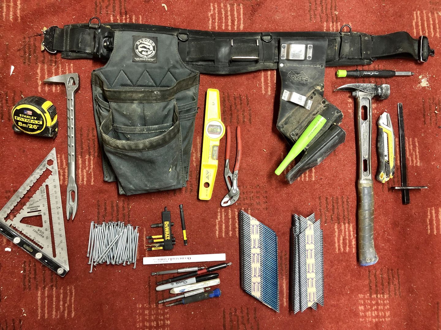 Customer photo review of Badger Toolbelts | Trimmer Fastener Bag