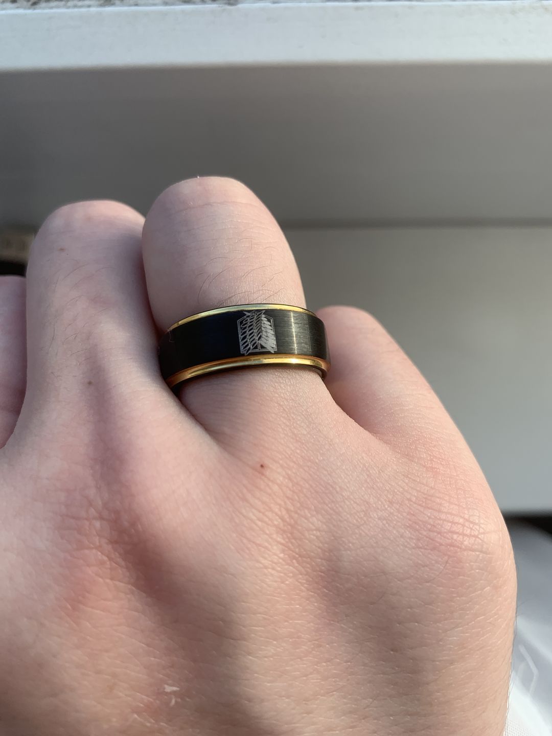 Customer photo review of [Limited Edition] 18K Gold Plated Wings of Freedom