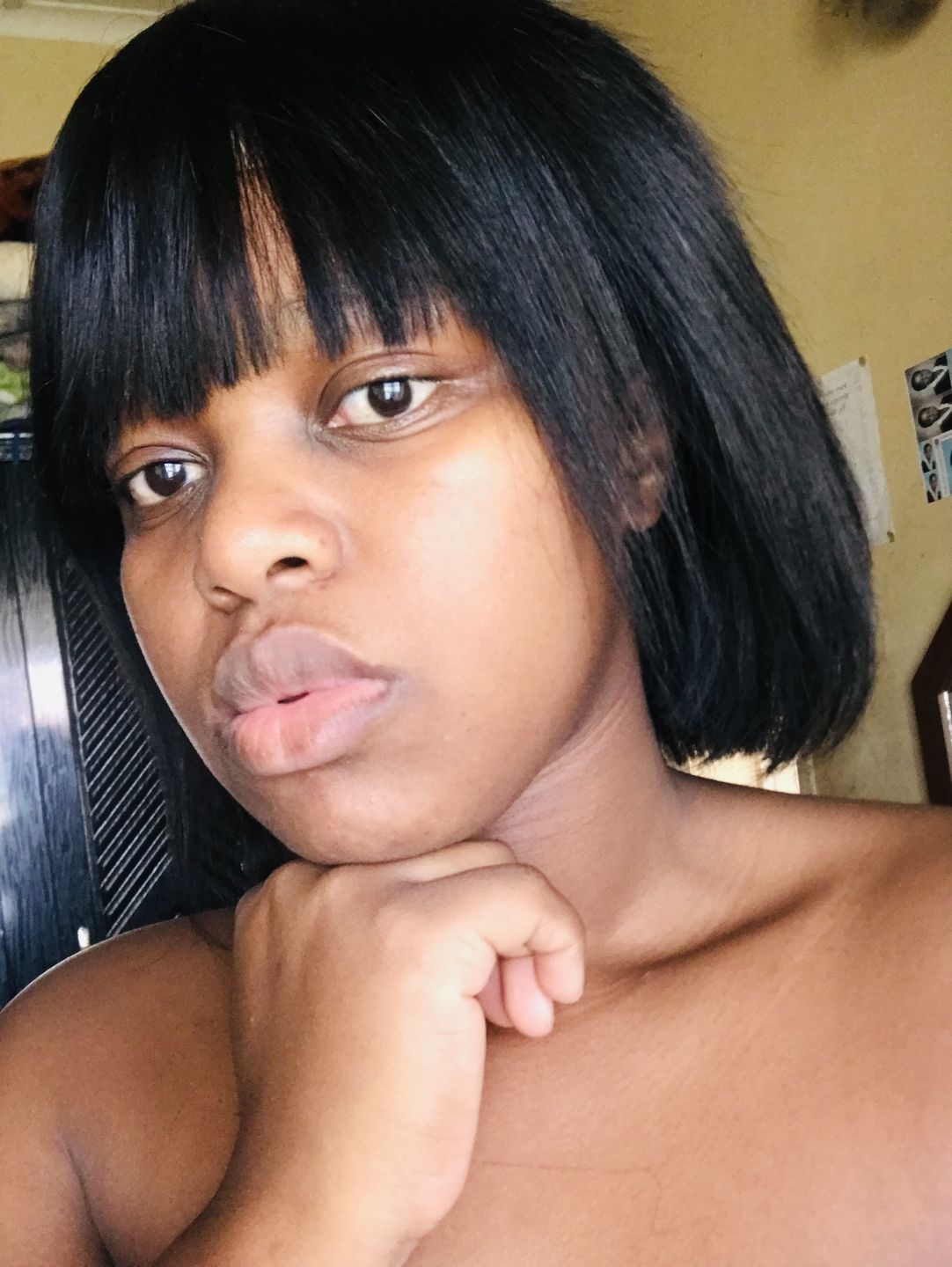 Customer photo review of Brazilian Fringe Bob - 8"