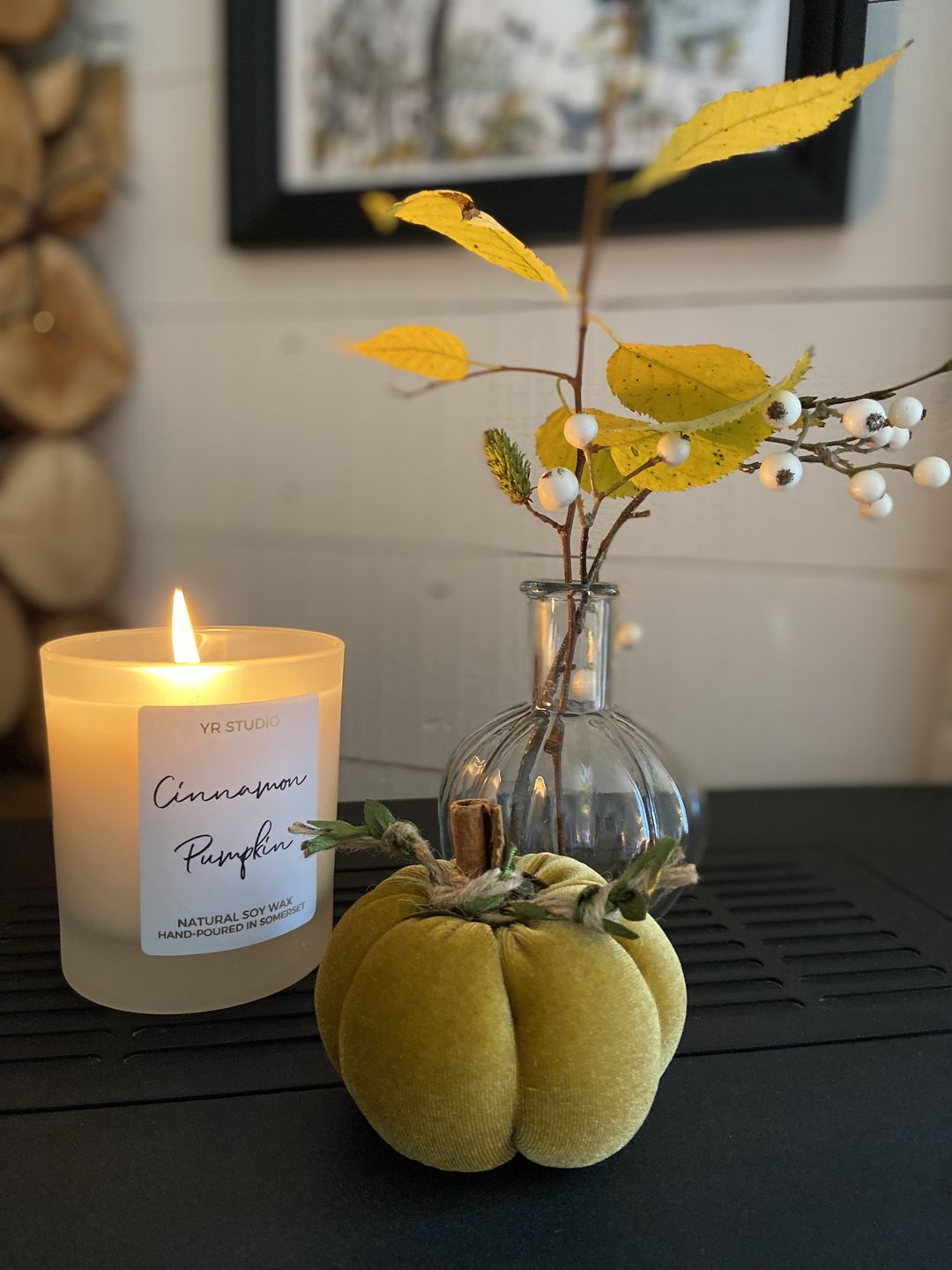 Customer photo review of Cinnamon Pumpkin Scented Soy Candle