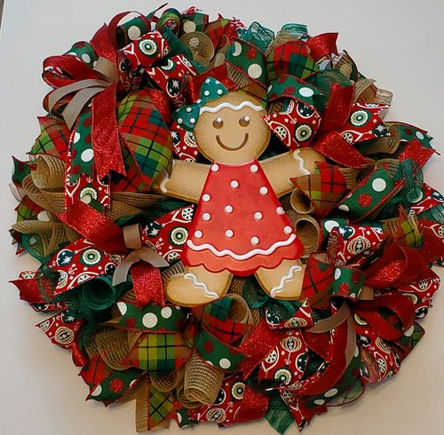 Customer photo review of Meghan Christmas Gingies - Wreath Kit - WK-101
