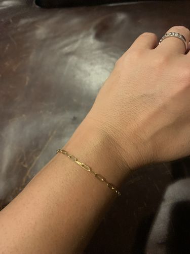 Customer photo review of paperclip bracelet