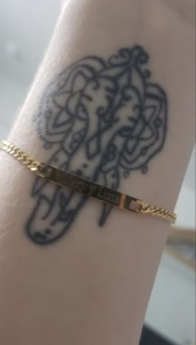 Customer photo review of Engraved Bracelet Set - W/ Eternal Rose Box