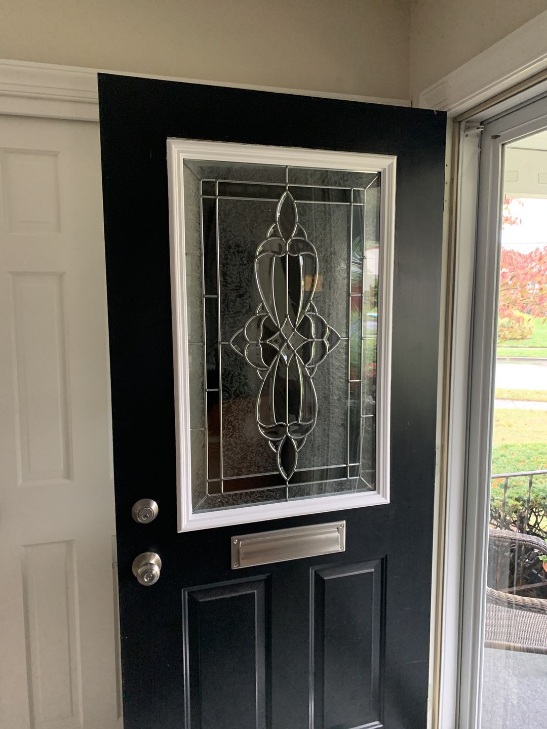 Customer photo review of Wexford Glass and Frame Kit (Half Lite 24" x 38" Frame Size)