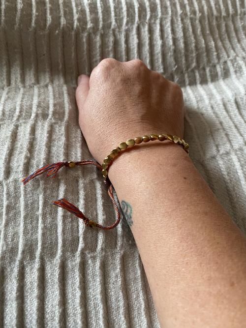 Customer photo review of Tibetan Lucky Copper Bracelet