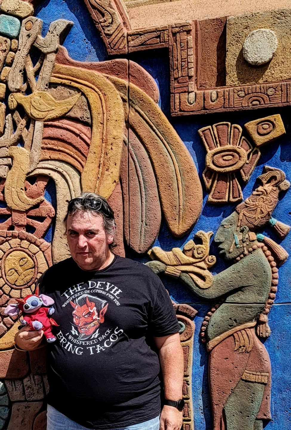 Customer photo review of The Devil Whispered...Bring Tacos OG T-Shirt