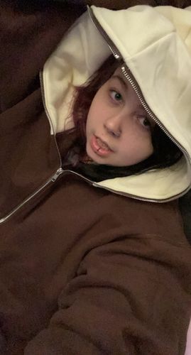 Customer photo review of Bunny Hoodie With Plush Ears (CREAM/BROWN)