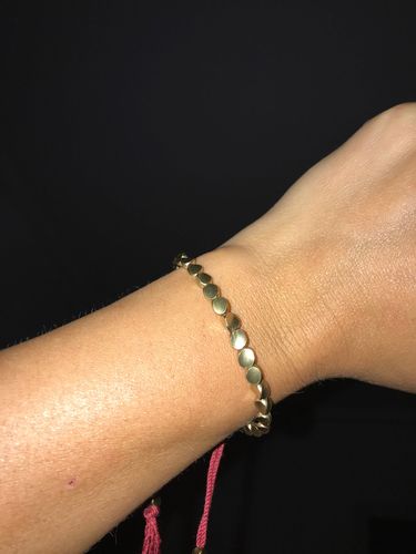Customer photo review of Tibetan Lucky Copper Bracelet