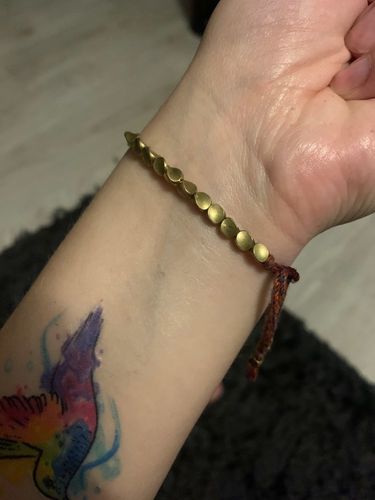 Customer photo review of Tibetan Lucky Copper Bracelet